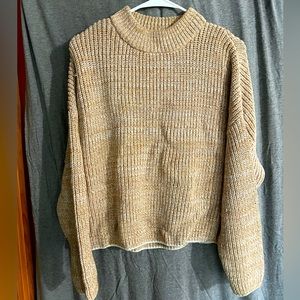 Heavy cable knit sweater